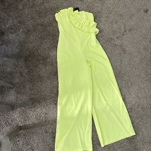 DO+BE Vibrant Yellow Ruffled Jumpsuit